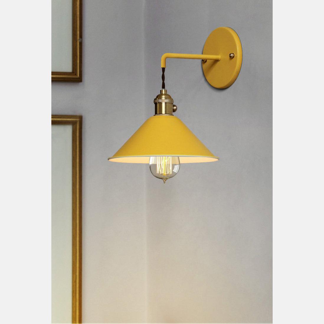 Applique Murale Industrielle Chambre - Jaune