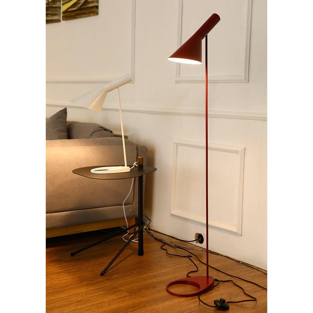Lampadaire Industriel Design Rouge