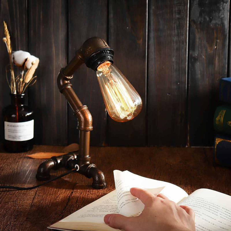 Lampe de bureau luminaire industriel ancien – BROCANTETENDANCE