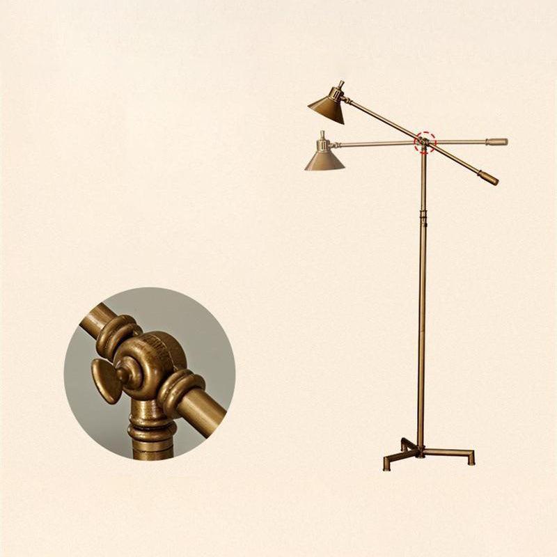 Lampadaire Salon Industriel Cuivre