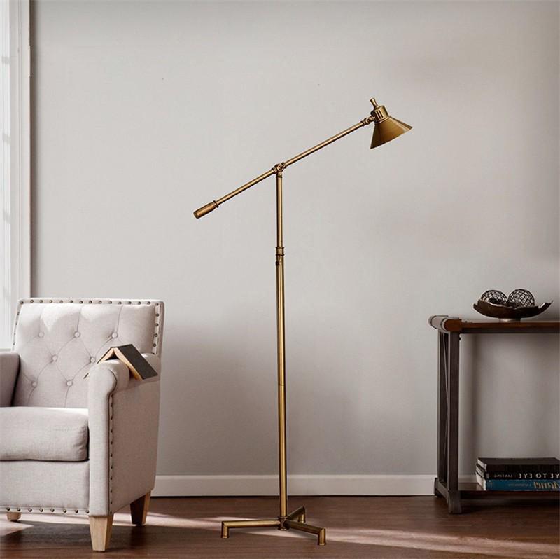 Lampadaire Industriel Cuivre 