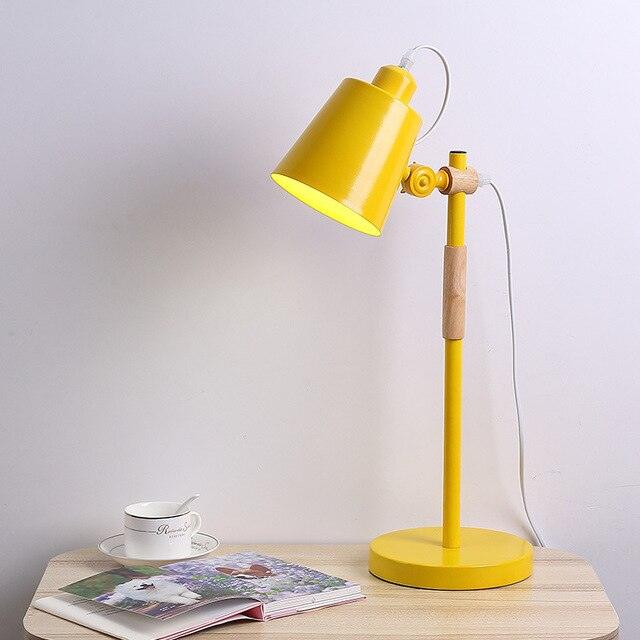 Lampe de Bureau Vintage Design Jaune