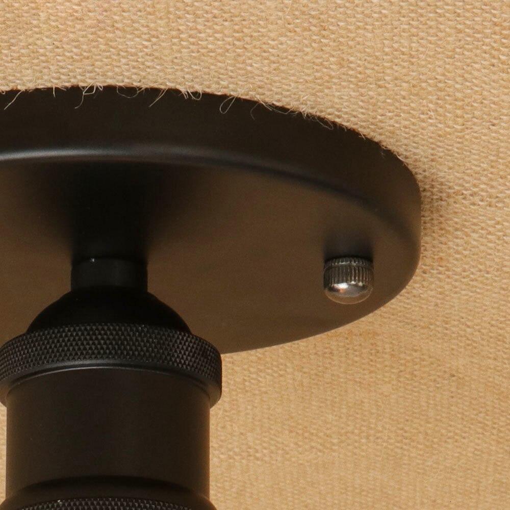 Petit Plafonnier Industriel Noir