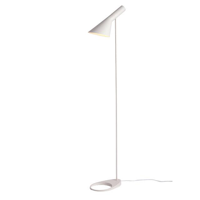 Lampadaire Design Industriel Blanc