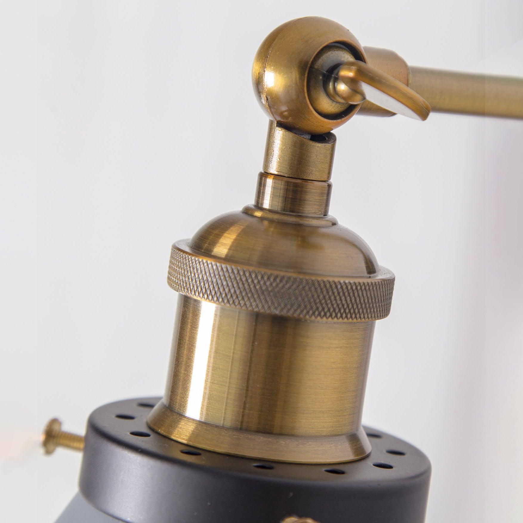 Applique Murale Industrielle Noire 1950