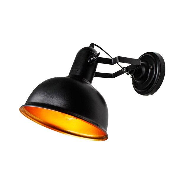 Applique Murale Industrielle Noire 1970