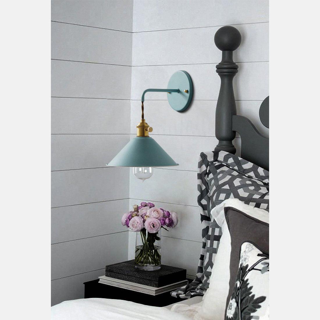 Applique Murale Industrielle Chambre - Bleue