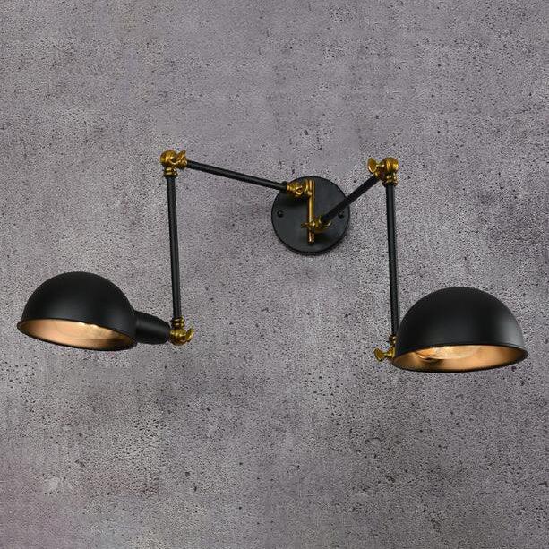 Applique Type Jielde 2 Bras - Noir et Or | Mon Luminaire Industriel