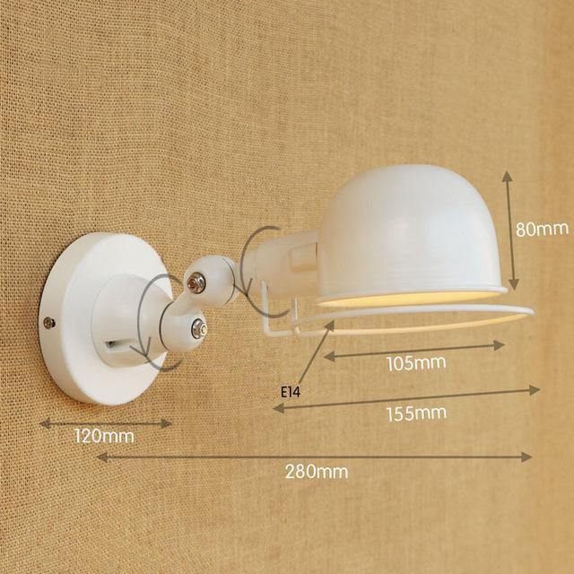 Applique Style Jielde Courte - Blanche