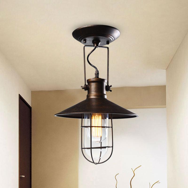 Plafonnier Industriel Ancien 